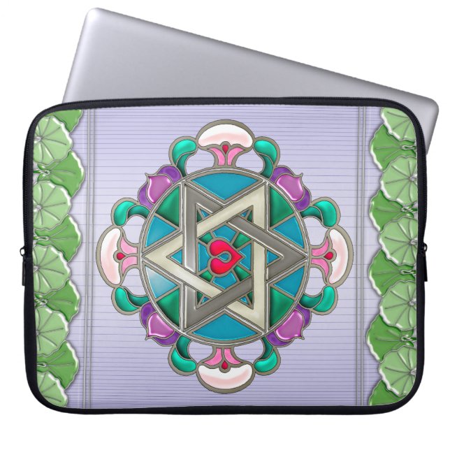 Garden Star Laptop Sleeve (Front)