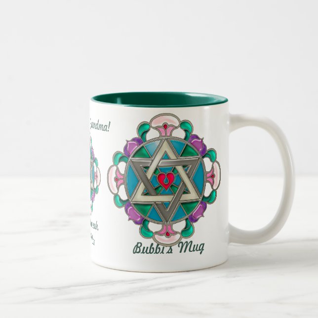 Garden Star (Personalized Mug) Two-Tone Coffee Mug (Right)