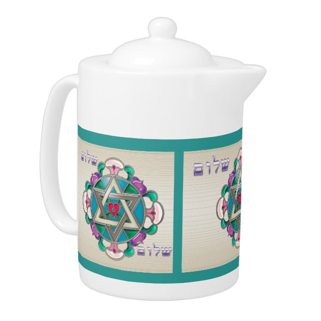 Garden Star (Porcelain Teapot) Teapot (Left)