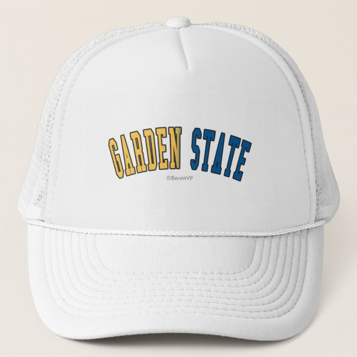 Garden State in State Flag Colors Hat