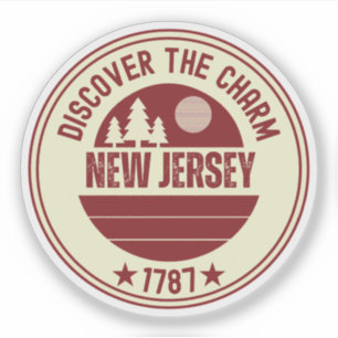 Garden State NJ - New Jersey Gift Sticker