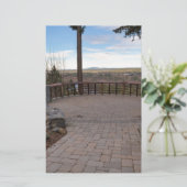 Garden Stone Brick Paver Patio View Deck (Standing Front)