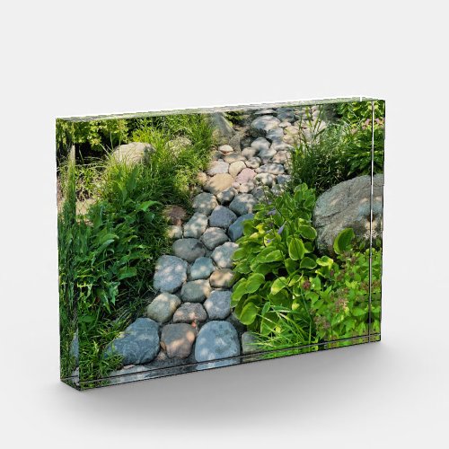 Garden stone path  nature  core life photo block