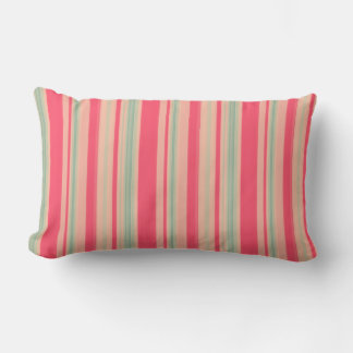 Garden Stripes 05 (vertical Stripes) Lumbar Pillow