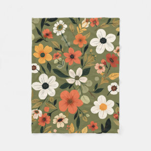 Garden Stroll Fleece Blanket