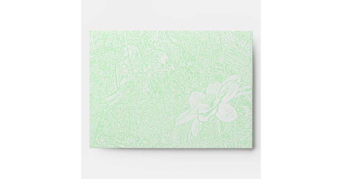 Subtle Envelope Garden - Subtle Green Envelope | Zazzle