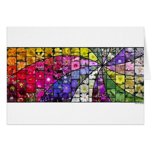 Garden Swirl Mosaic Cards (Front Horizontal)