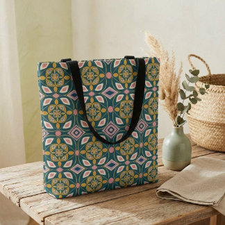 Garden Symmetry Tote Bag