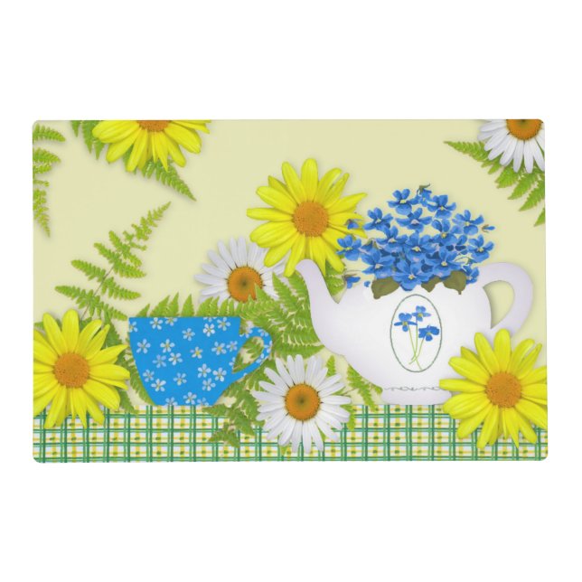 Garden Tea Laminated Placemat (Front)