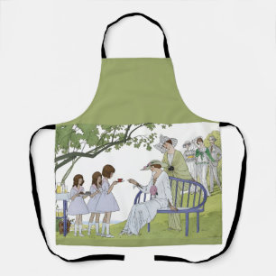 Garden tea party  apron