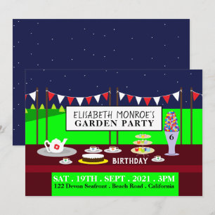 Garden Tea Party, Birthday Party Invitation