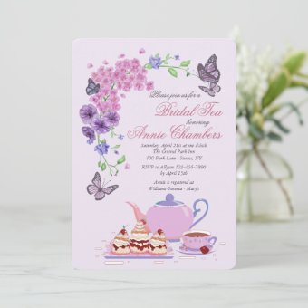 Garden Tea Party Invitation | Zazzle