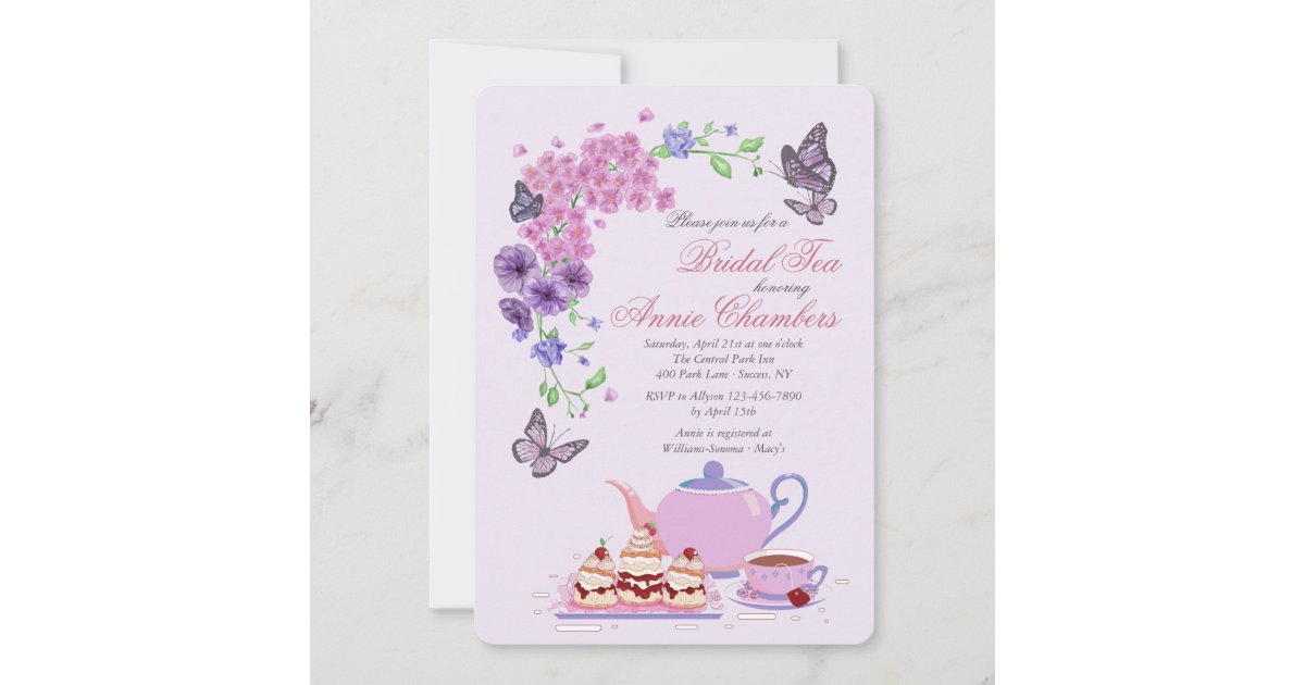 Garden Tea Party Invitation | Zazzle
