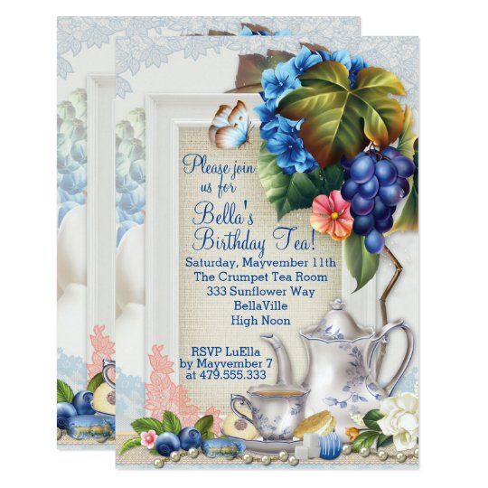 Garden Tea Party Invitation | Zazzle.com
