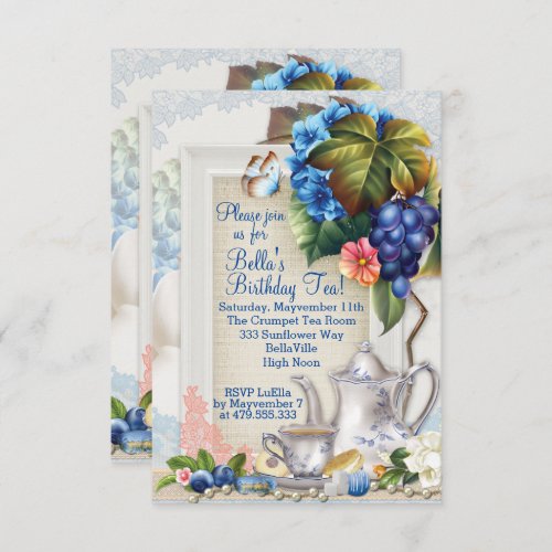 Garden Tea Party Invitation