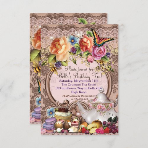 Garden Tea Party Invitation