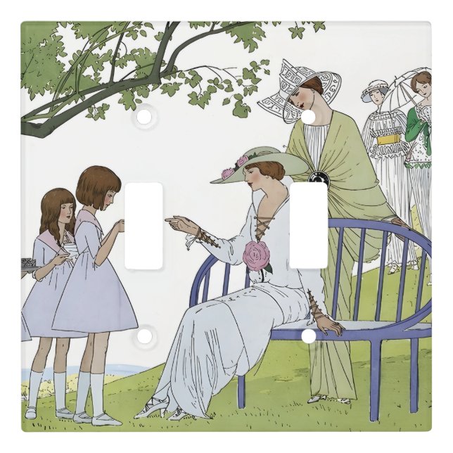 Garden tea party  light switch cover (Front)