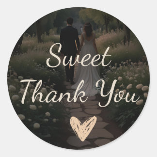 Garden theme - classic round sticker