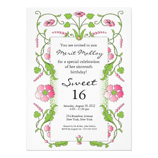 Garden Themed Invitations 4