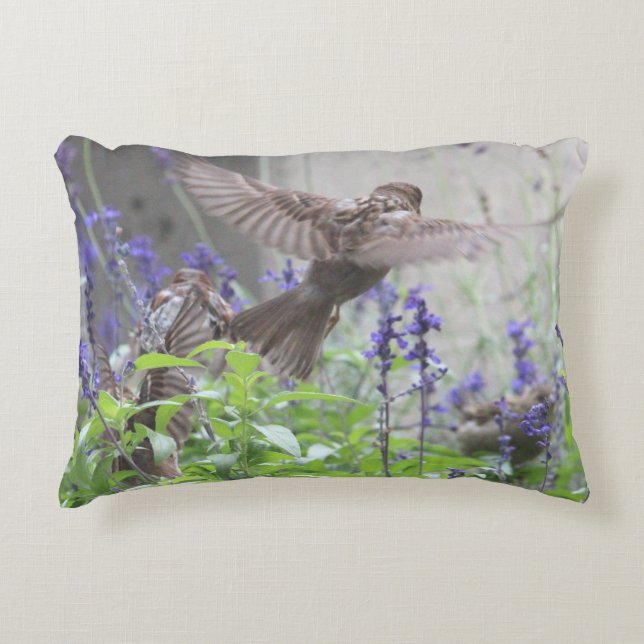 Garden Themed Design Accent Pillow (Front)