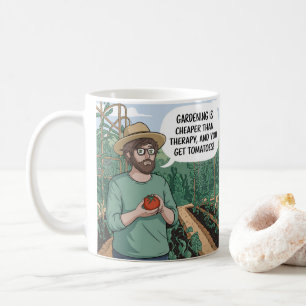 Garden Therapy Sip Your Way to Tomato Bliss Coffee Mug