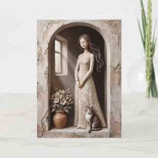 Garden Threshold Greeting Card Quiet Stud