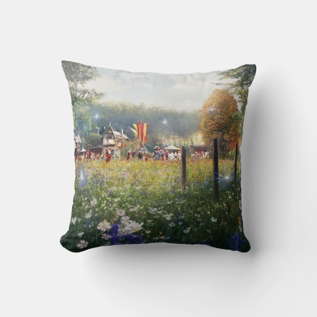 Garden Throw Pillow (Front)