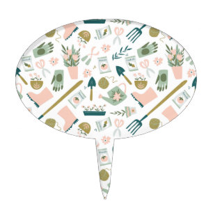 Garden Time Cake Pick