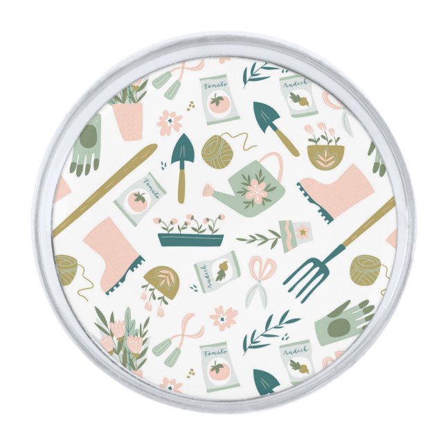 Garden Time Lapel Pin (Front)