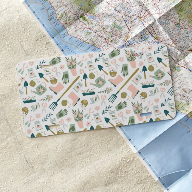 Garden Time License Plate #2 (In Situ)