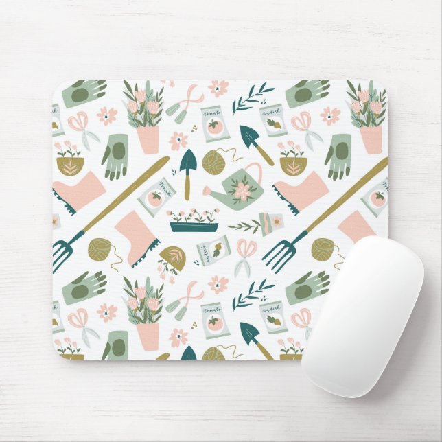 Garden Time Mouse Pad (With Mouse)
