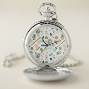 Garden Time Pocket Watch