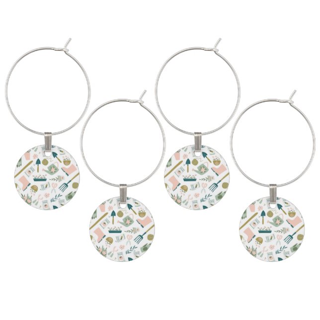 Garden Time Wine Charms (Staggered)
