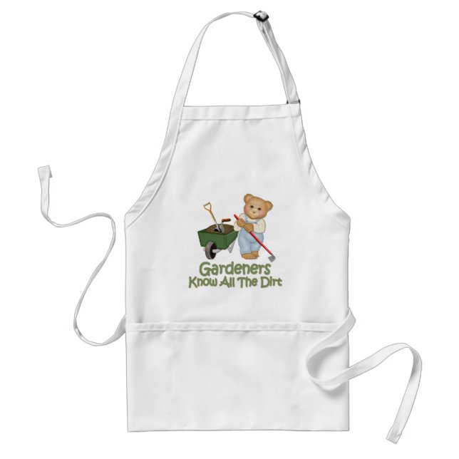 Garden Tips #1 - Know Dirt Adult Apron (Front)