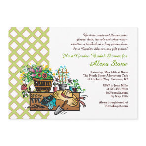 Garden Tools Bridal Shower Invitation