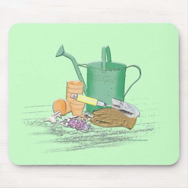 Garden Tools Garden Art Mouse Pad (Front)