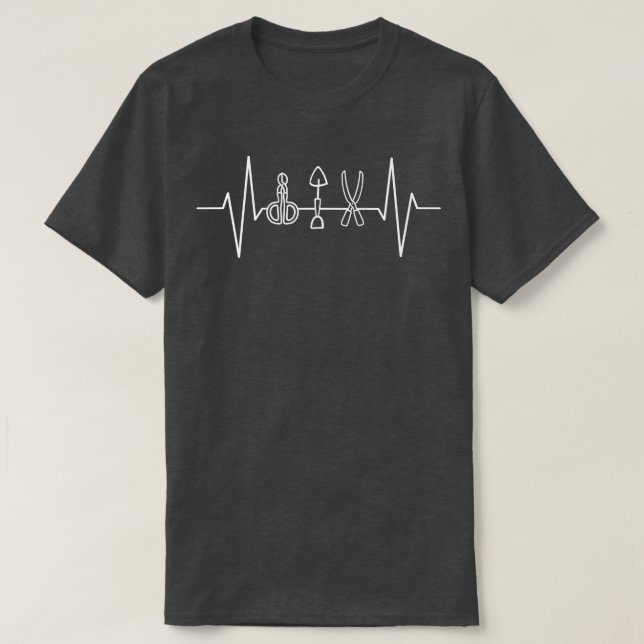 Garden Tools Heartbeat Gardener 2 T-Shirt (Design Front)