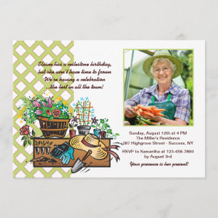 Garden Tools Photo Invitation