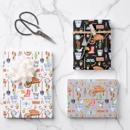 Garden Tools  Wrapping Paper Sheets