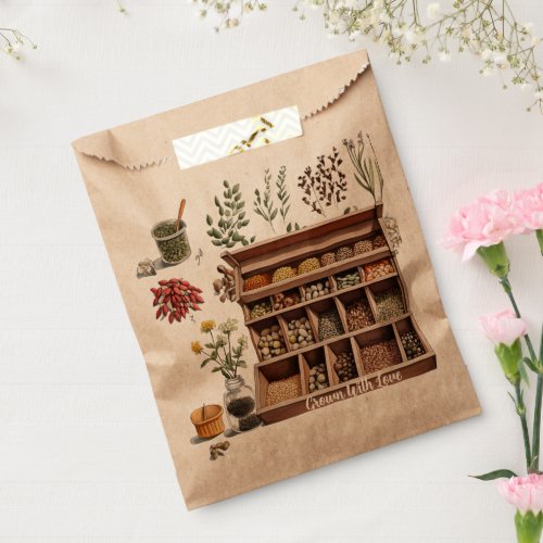 Garden Treasures Gift Seed and Herbs Favor Bag