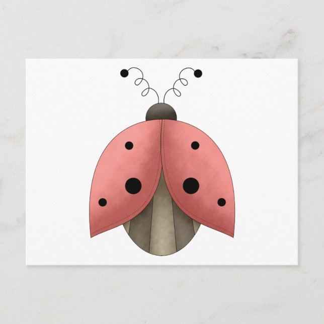 Garden Treasures · Ladybug Postcard (Front)