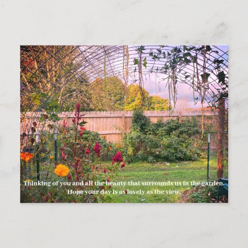 Garden Trellis Postcard 1 Thinking of You