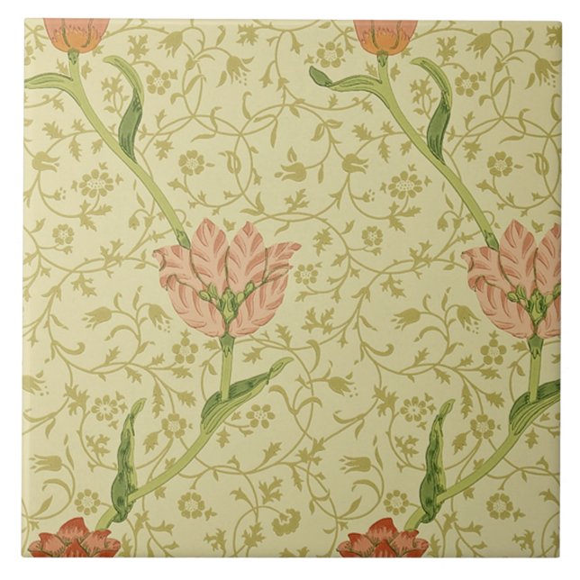 Garden Tulip 1885 designed by William Morris Tile (Front)