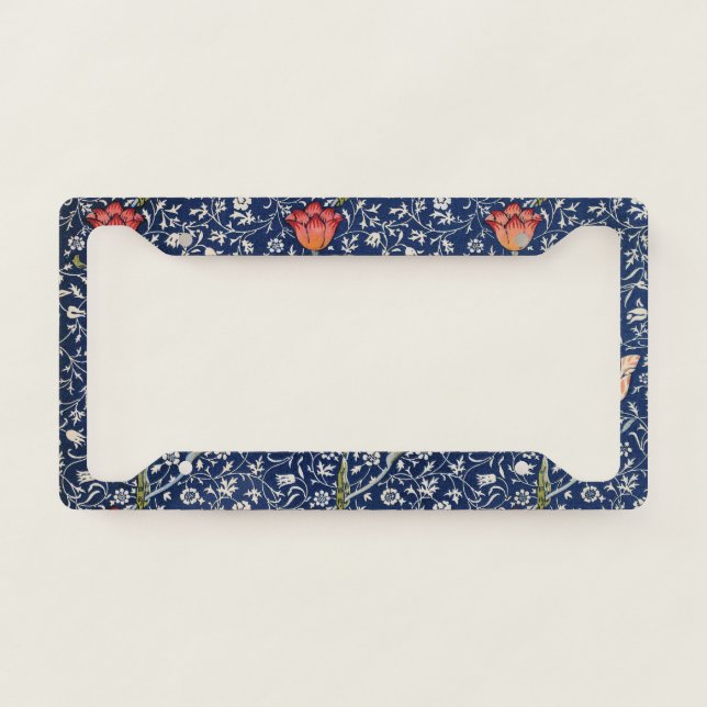 Garden Tulip (Medway) by William Morris   License Plate Frame (Front)
