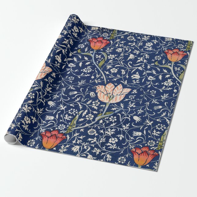 Garden Tulip (Medway) by William Morris    Wrapping Paper (Unrolled)