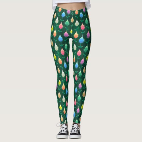 garden tulips leggings