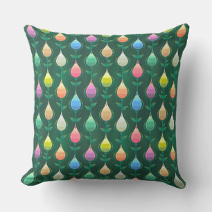 garden tulips outdoor pillow