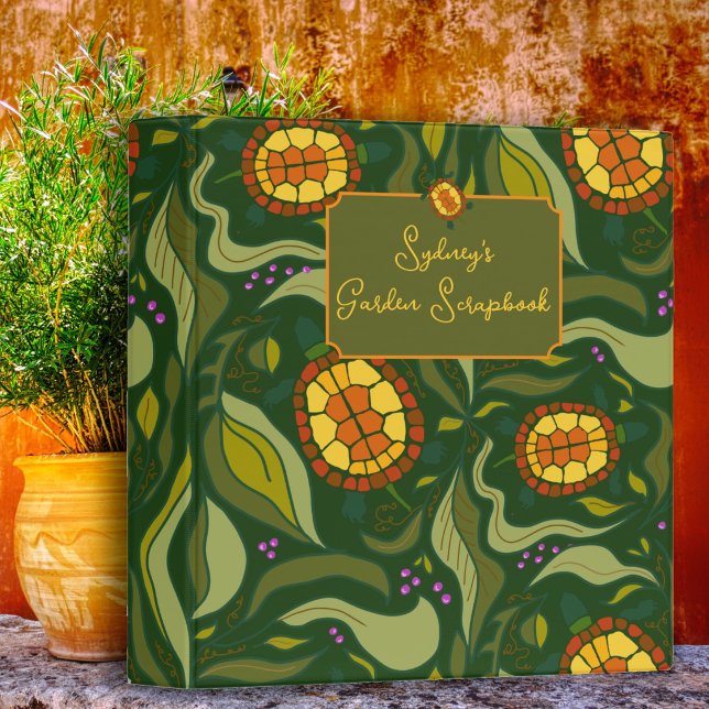 Garden Turtles Custom Title Scrapbook Binder (Creator Uploaded)
