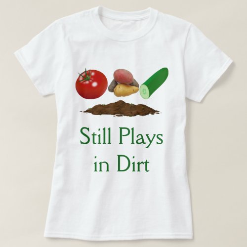 Garden Vegetables and Soil Womens White T_Shirt