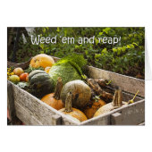 Garden Vegetables Card (Front Horizontal)